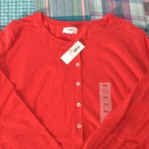 Old Navy, Red Cardigan sweater, NWT, size XXL